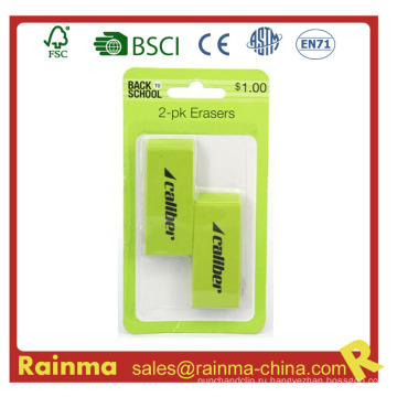 2-Pack Jumbo Green Eraser для офиса